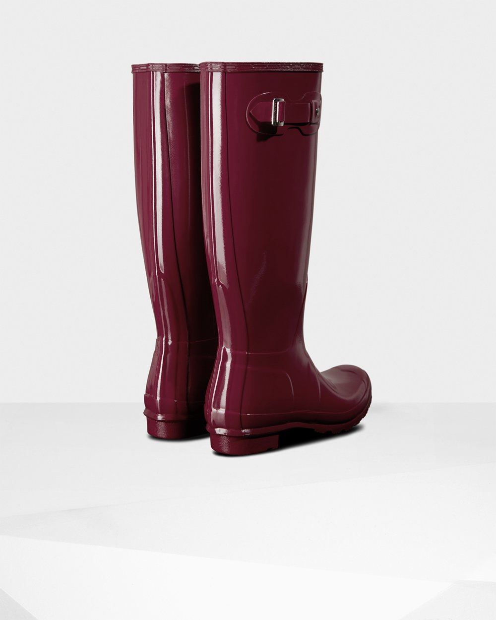 Hunter Mujer Original Gloss - Botas de Lluvia Rojas - 603-XCOFVM